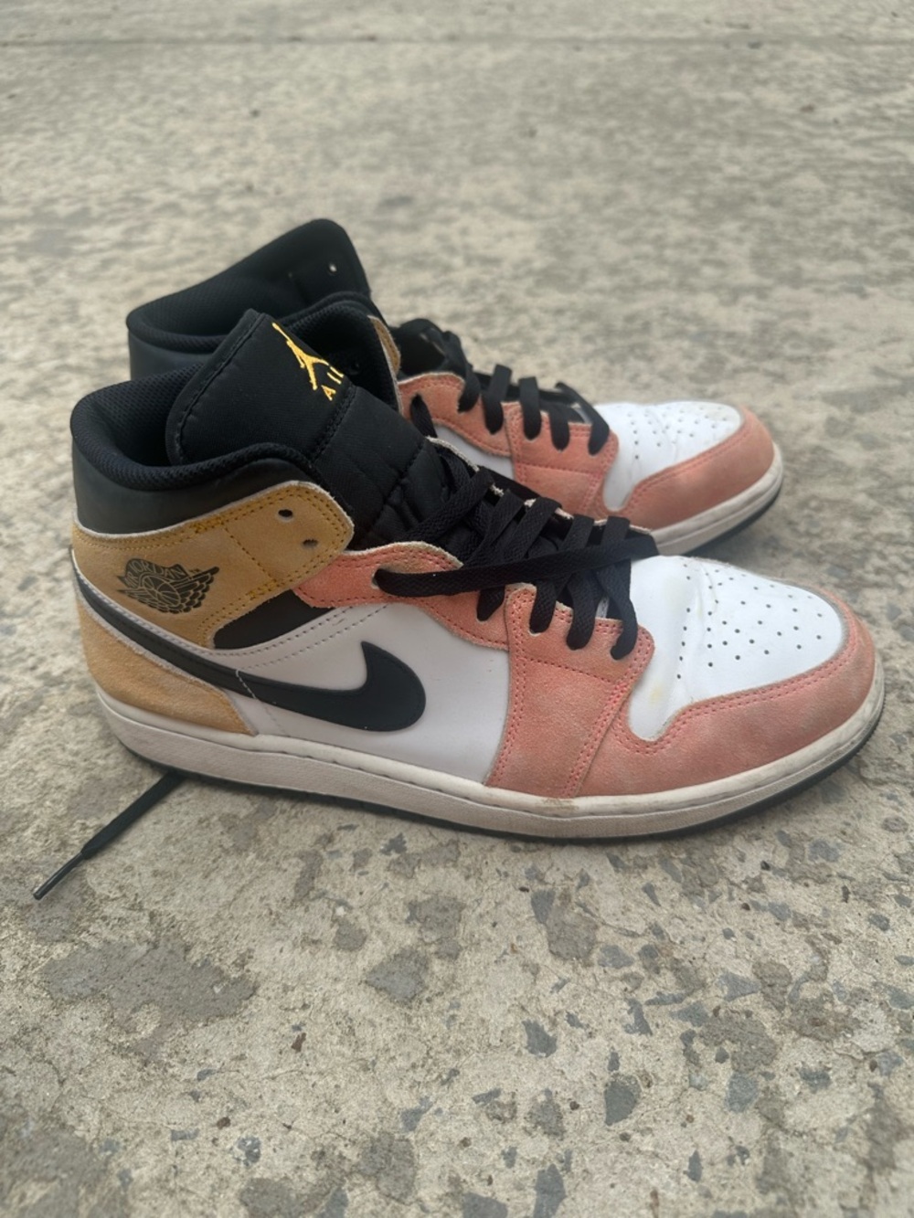 Nike Air Jordan 1 Mid SE 'Flight Club' Ember Sundial DX4332-800 Men's Size 10